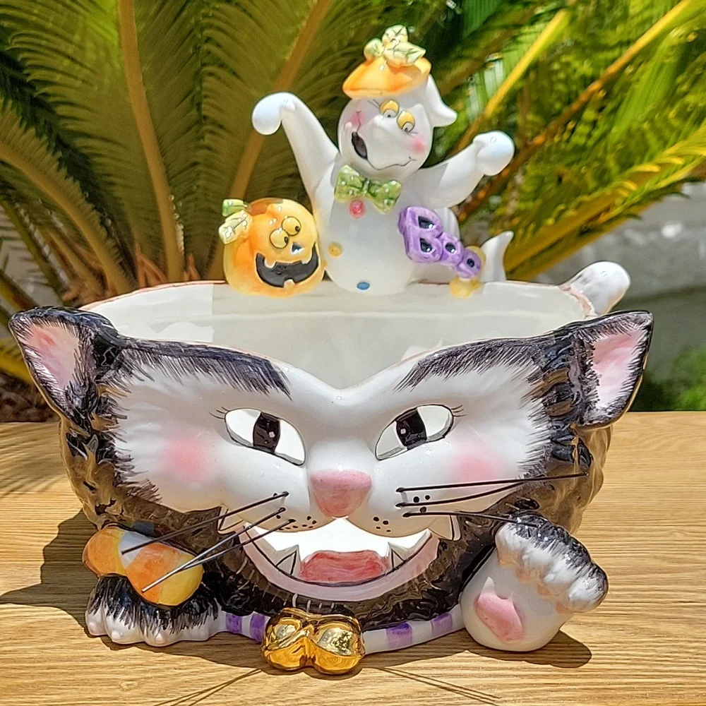 Halloween Cat Bowl